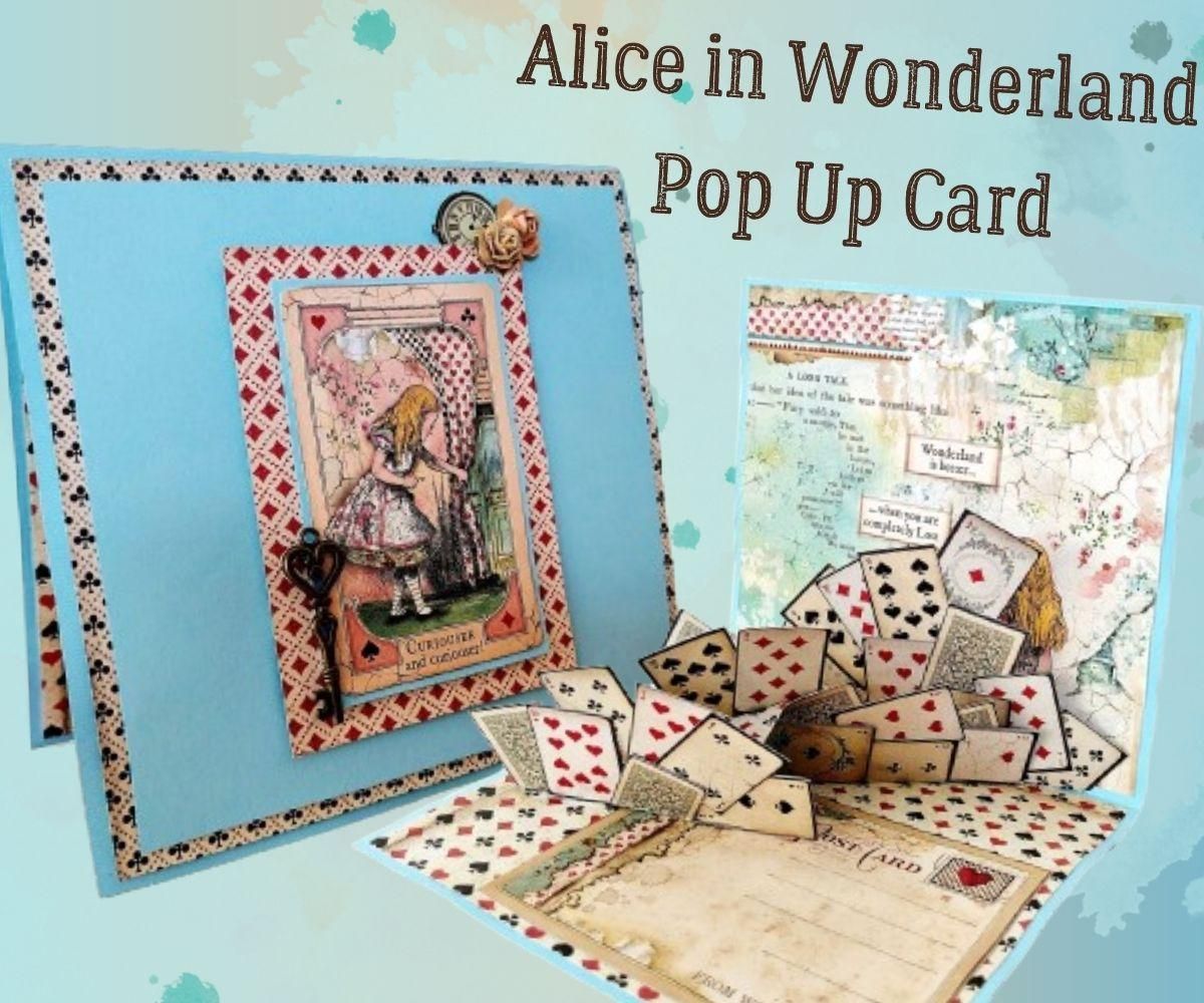 Alice in Wonderland Pop Up Card