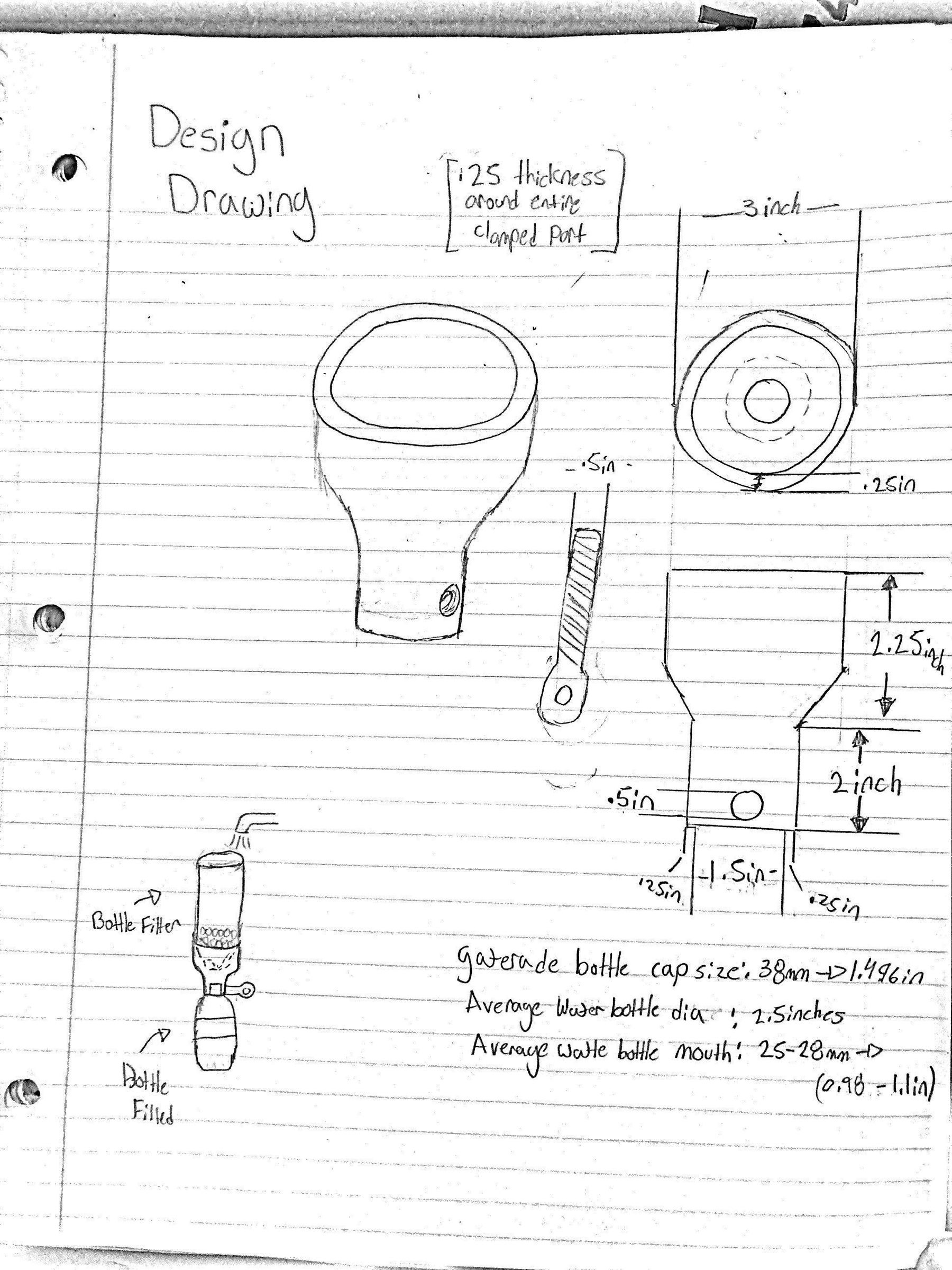 Adjustable Water Bottle Filter (prototype) 5 Steps Instructables