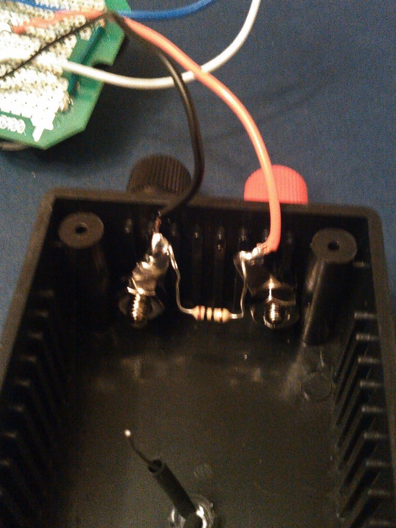 Installing the Resistor of 10 Ohm 2