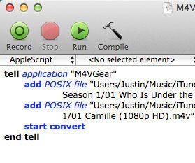 How to Use AppleScript to Control M4VGear?