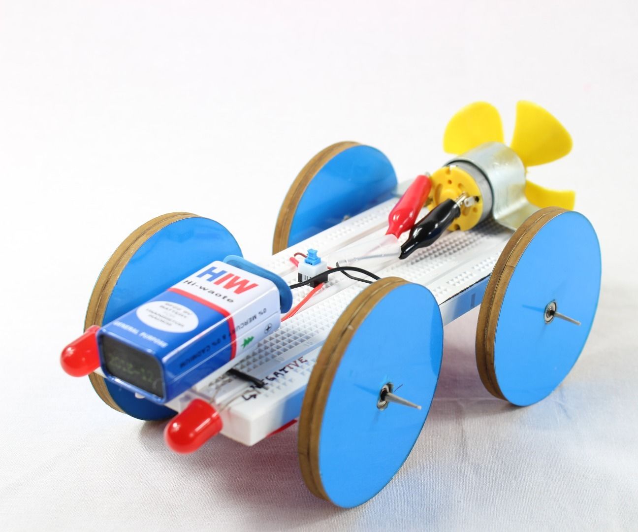 Electric Car With Fan Science Project at Home