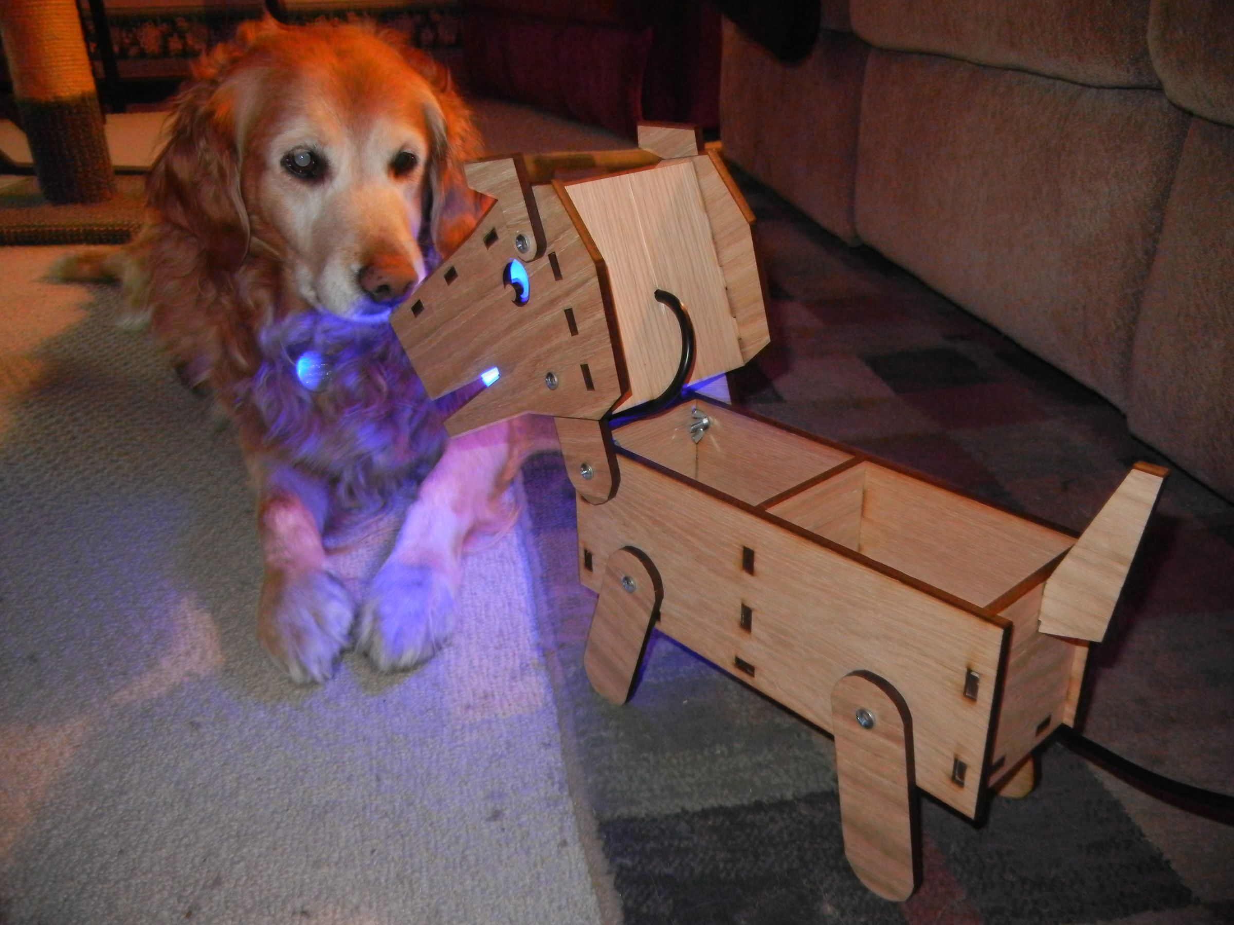 LED Doggy Lamp/Desk Organizer
