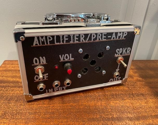 MINI, PORTABLE ELECTRIC GUITAR MIXER/ PRACTICE AMP/ PRE-AMP