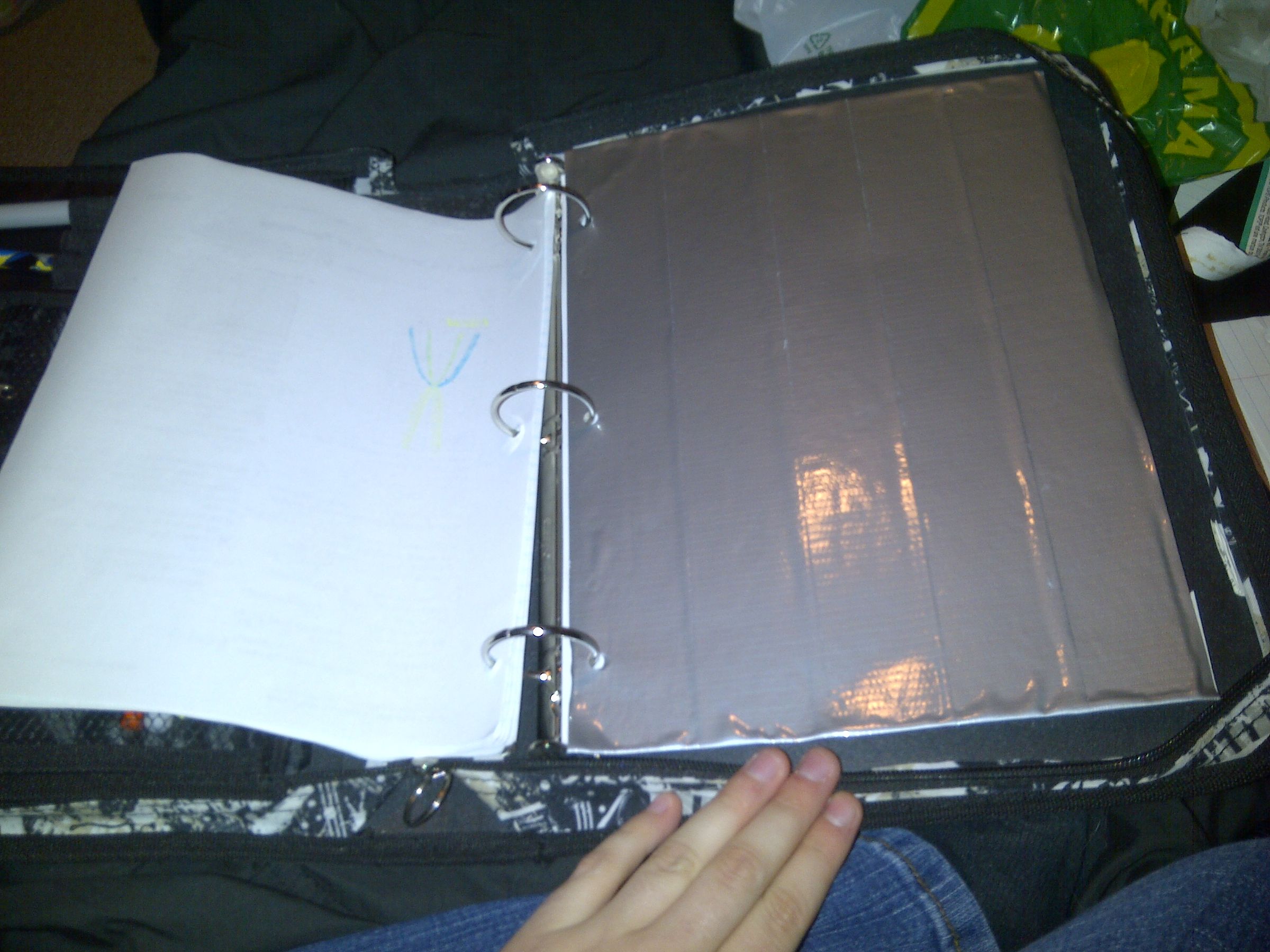 Cardboard and Duct Tape Dividers for School