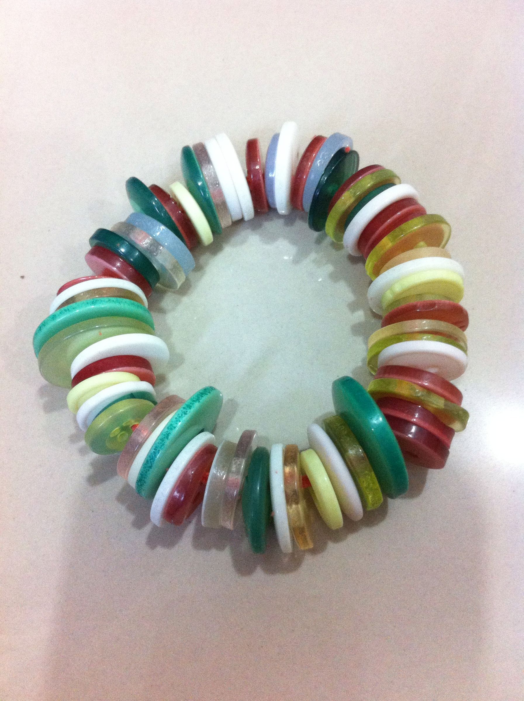 Button Necklace and Bracelet