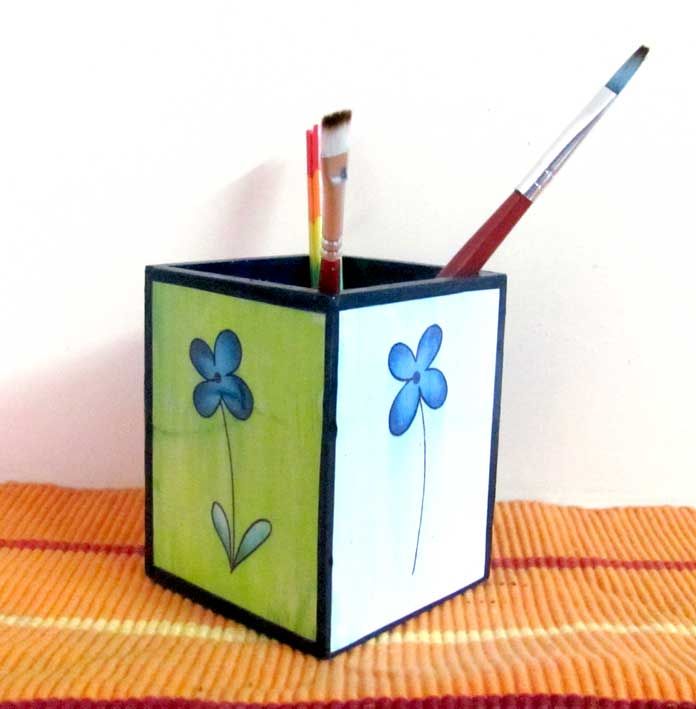 Decoupage Pen Holder Craft for Kids 4 Steps Instructables