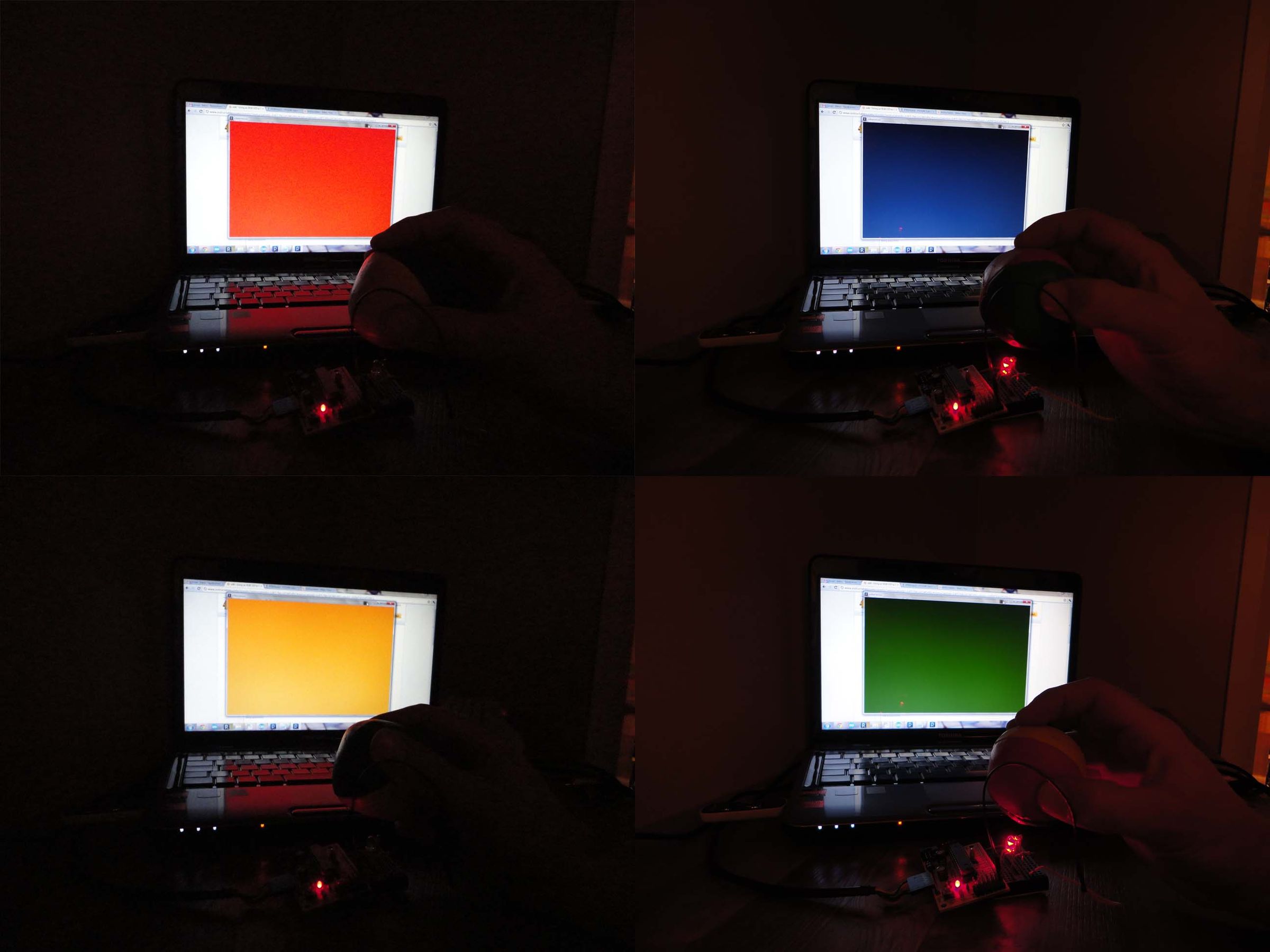 Using an RGB LED to Detect Colours