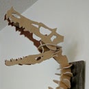 Velociraptor skull trophy wall mount