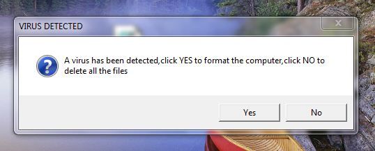 Fake 'ERROR' Trick