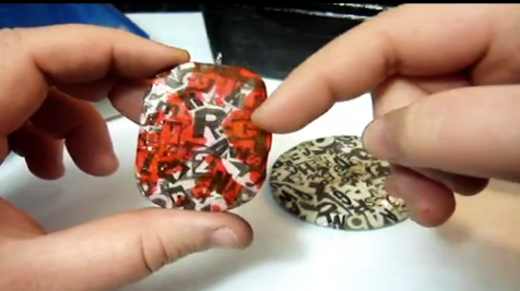 Recycled Cardboard Pendant