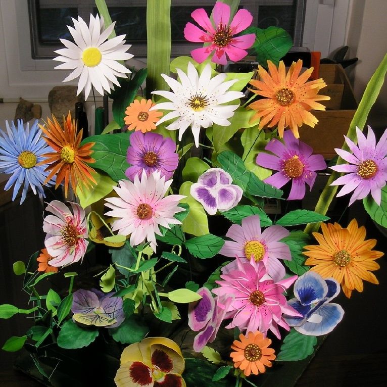 Make Bouquets of Paper Flowers