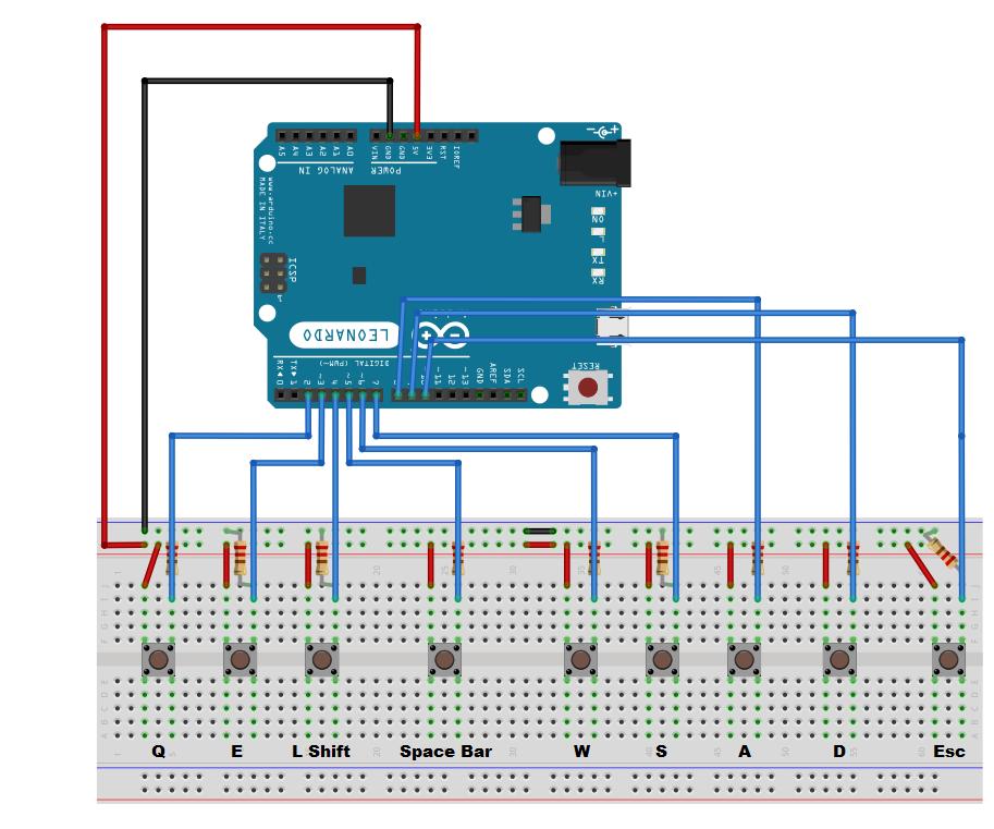 Make a Minecraft Gaming Keyboard With an Arduino.