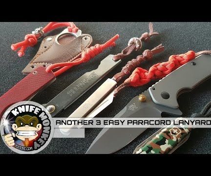 Another 3 Easy Paracord Knife Lanyards
