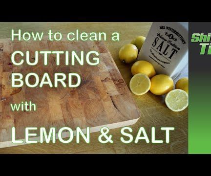 Eco Friendly Cutting Board Cleaning