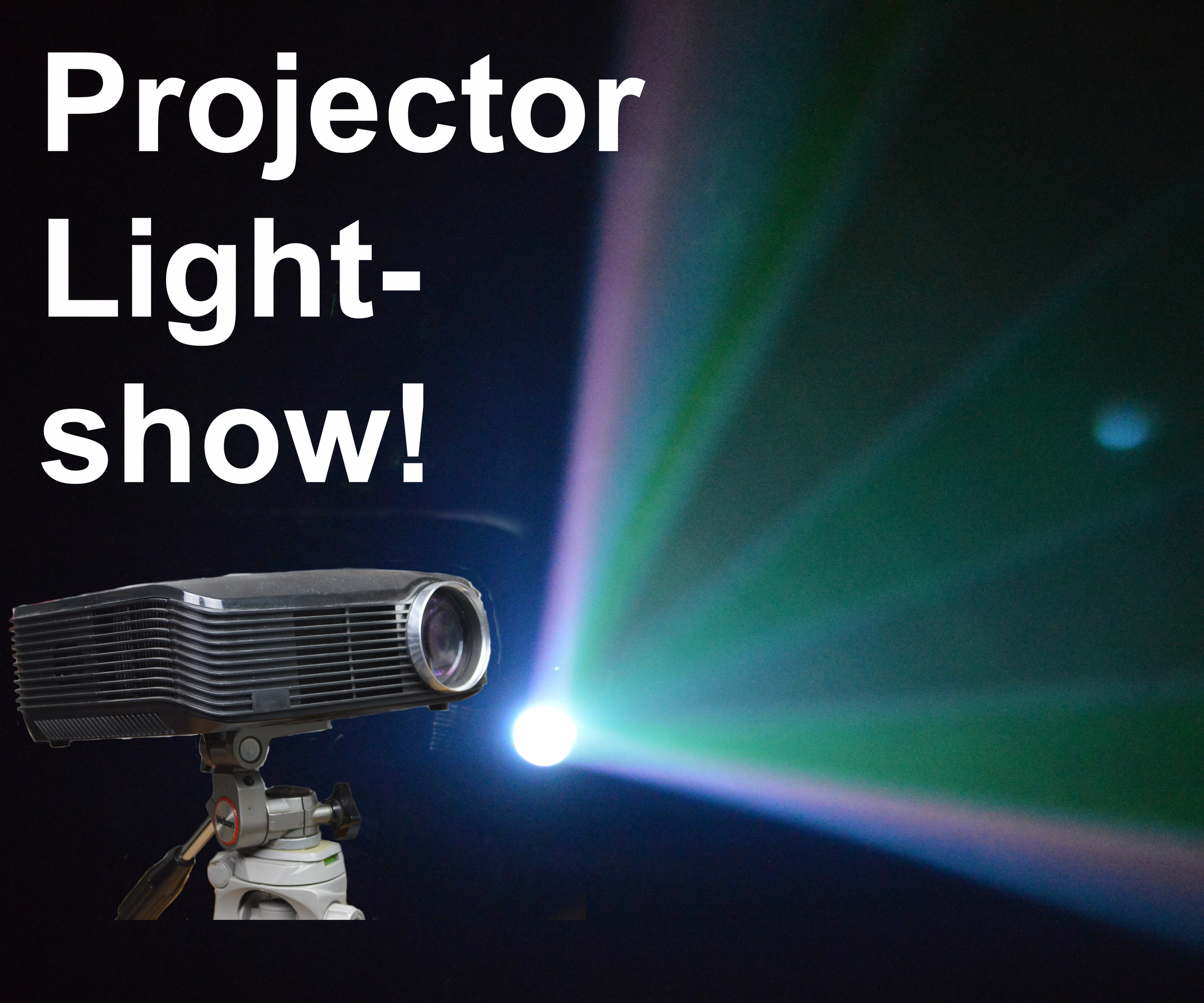 Video Projector Lightshow!