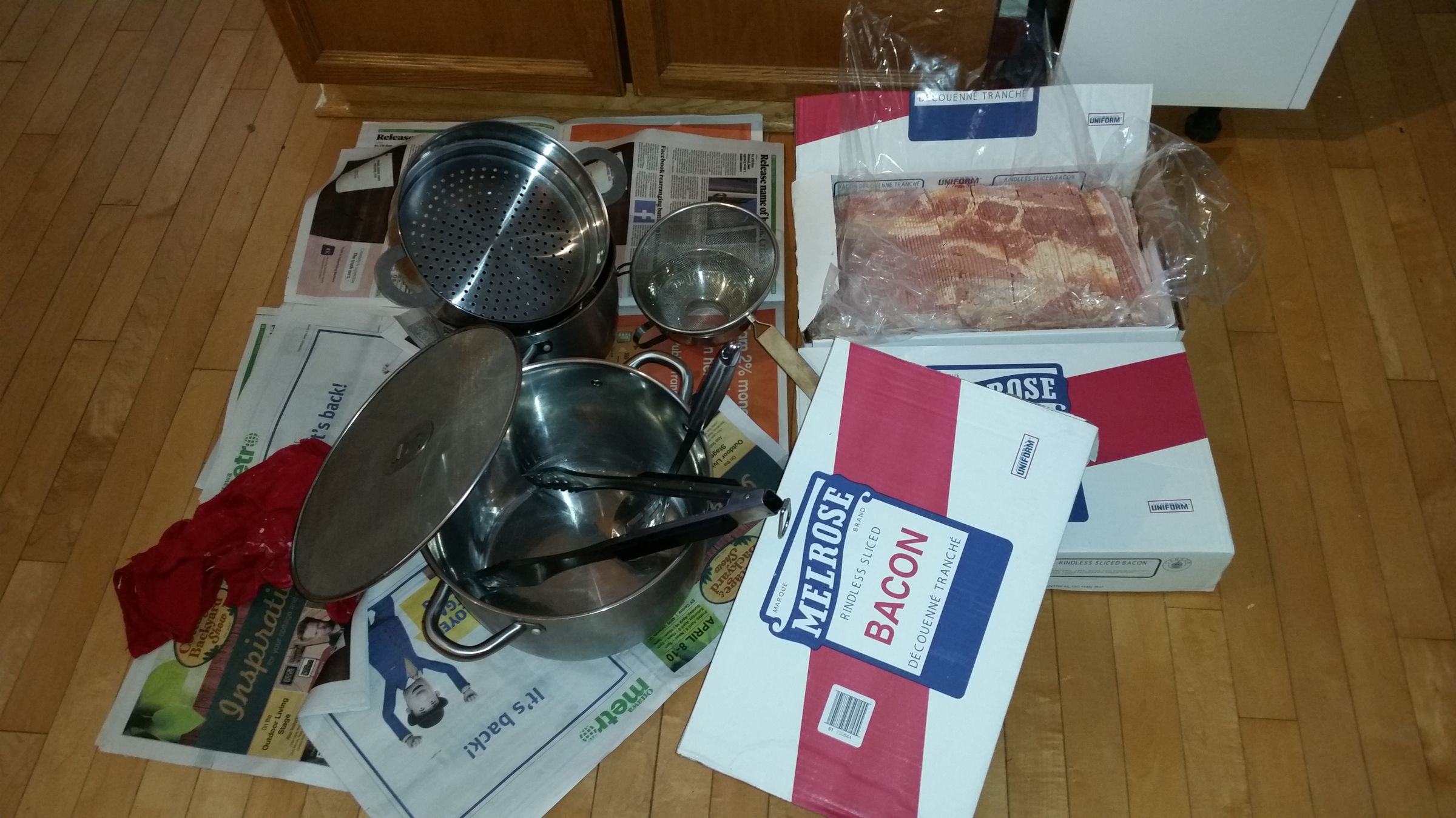 how to cook bacon in a pot