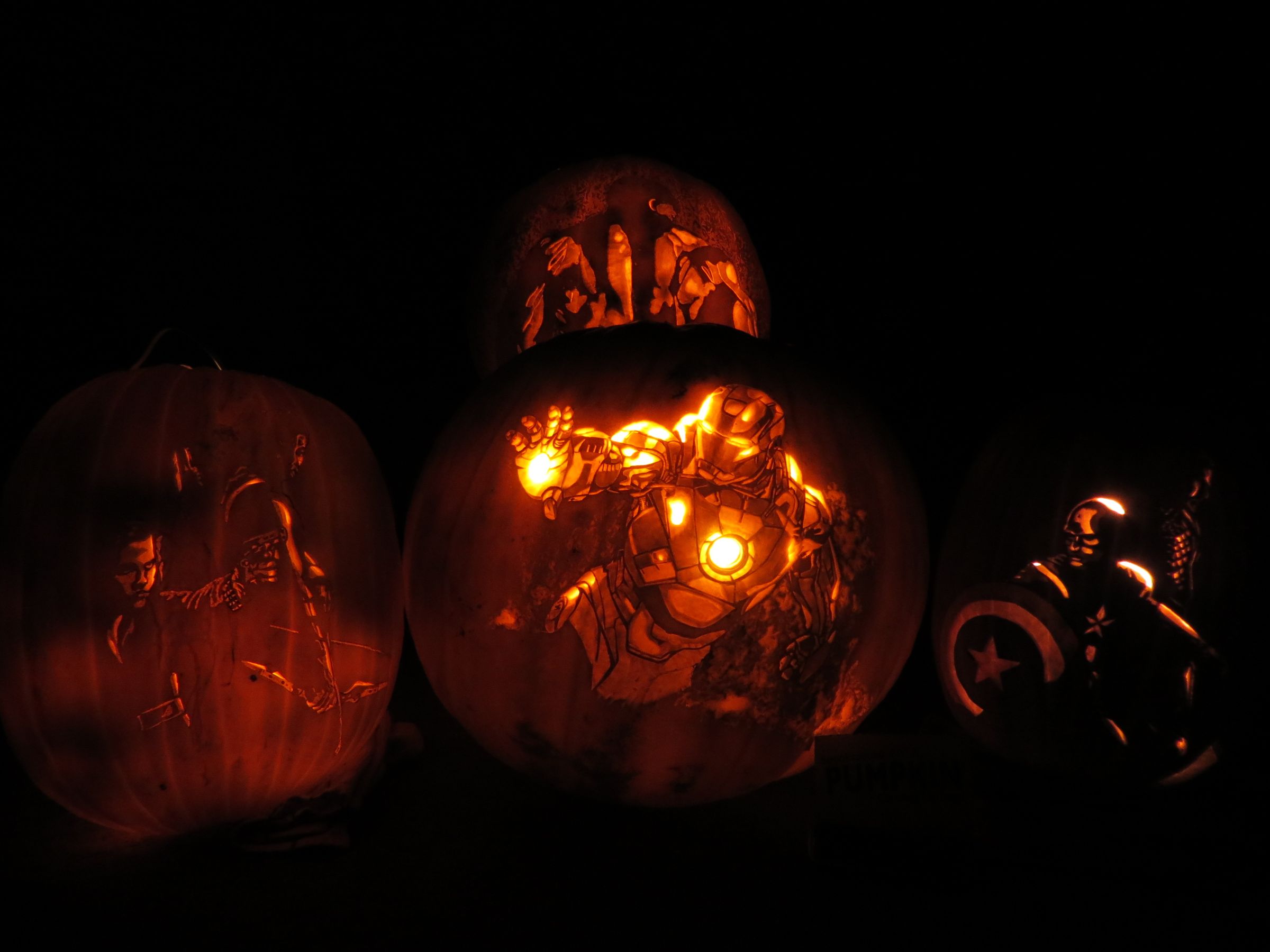 Avengers Assemble!  My 2012 Pumpkin Carving.