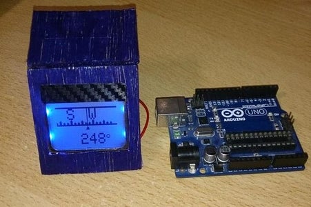 Arduino Digital Magnetic Compass (HMC5883L - 2 Display Modes) : 4 Steps ...