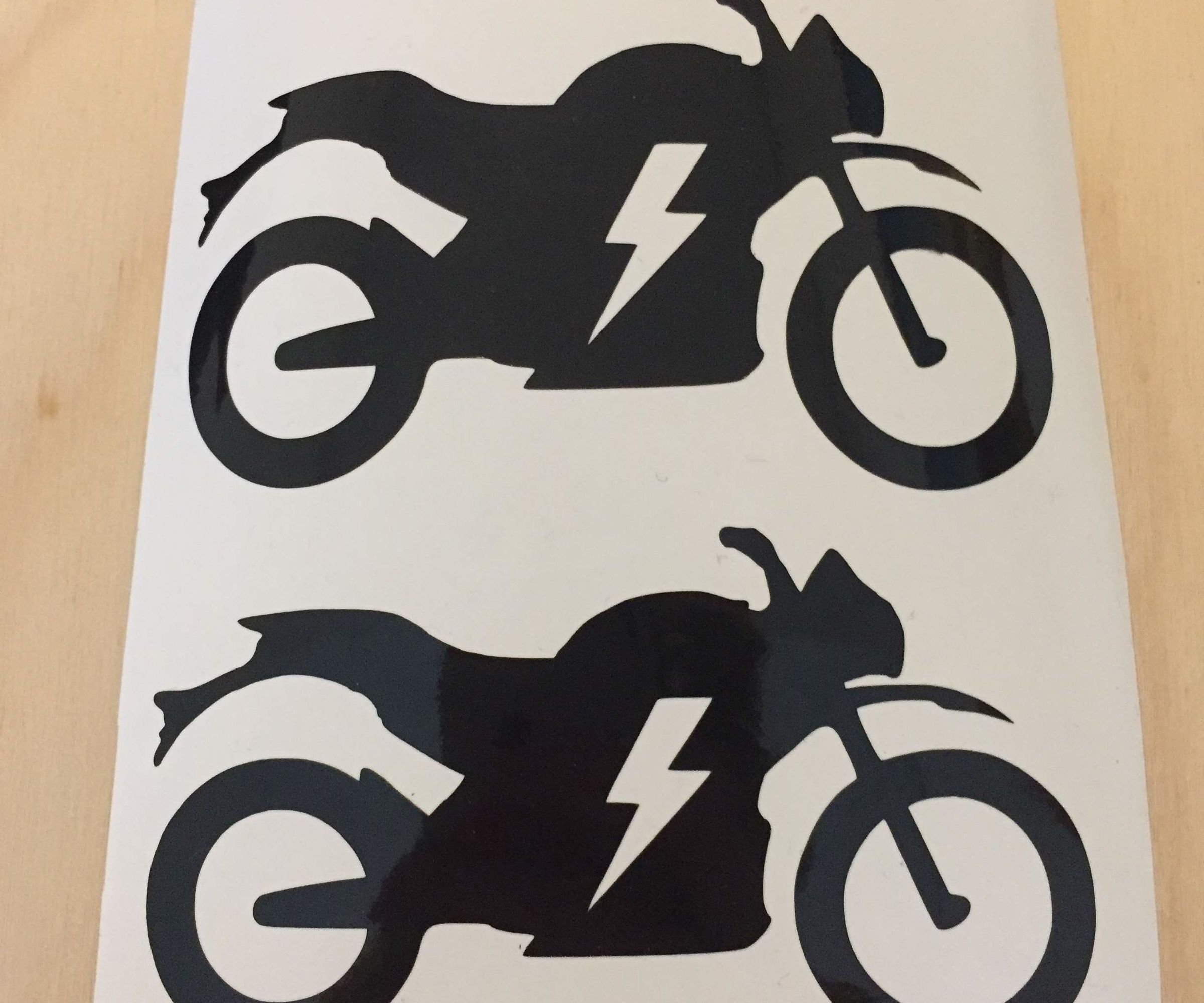 Electric Motorbike Sticker to Customize Ev Charging Sign
