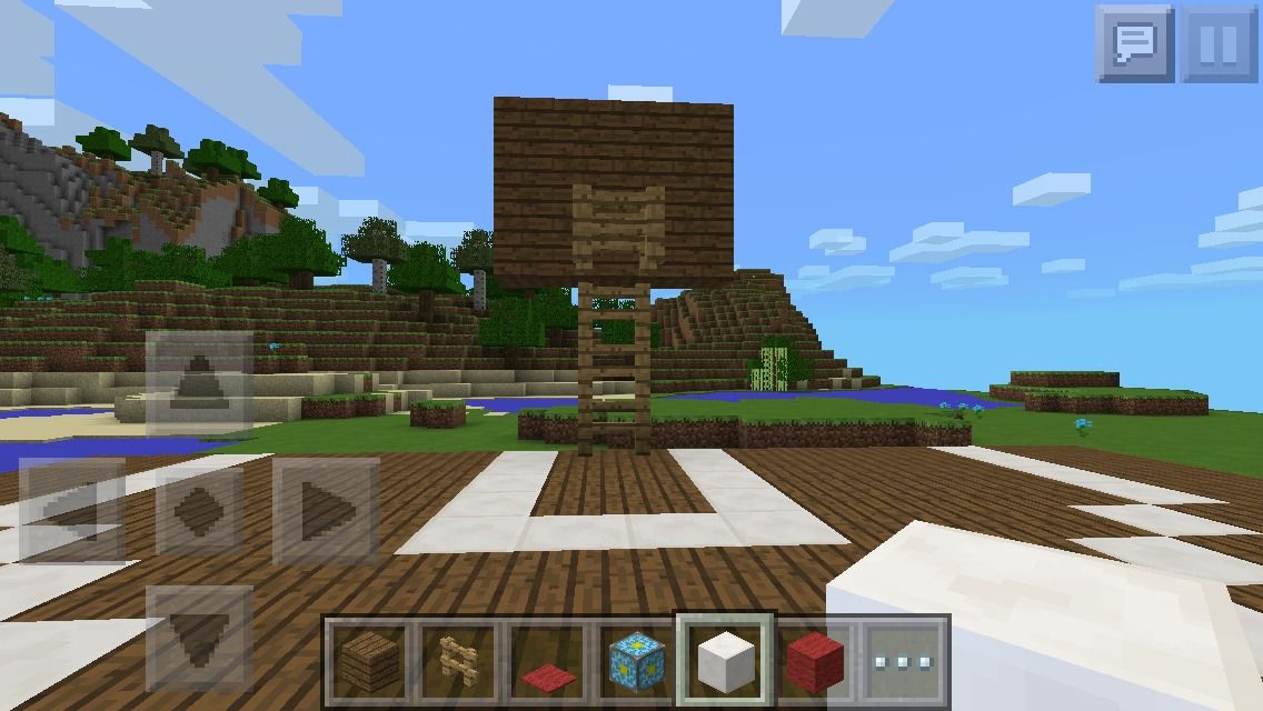 Minecraft Basketball Court