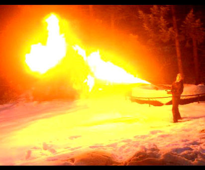 DIY Powdered Coffee Creamer Flamethrower!!