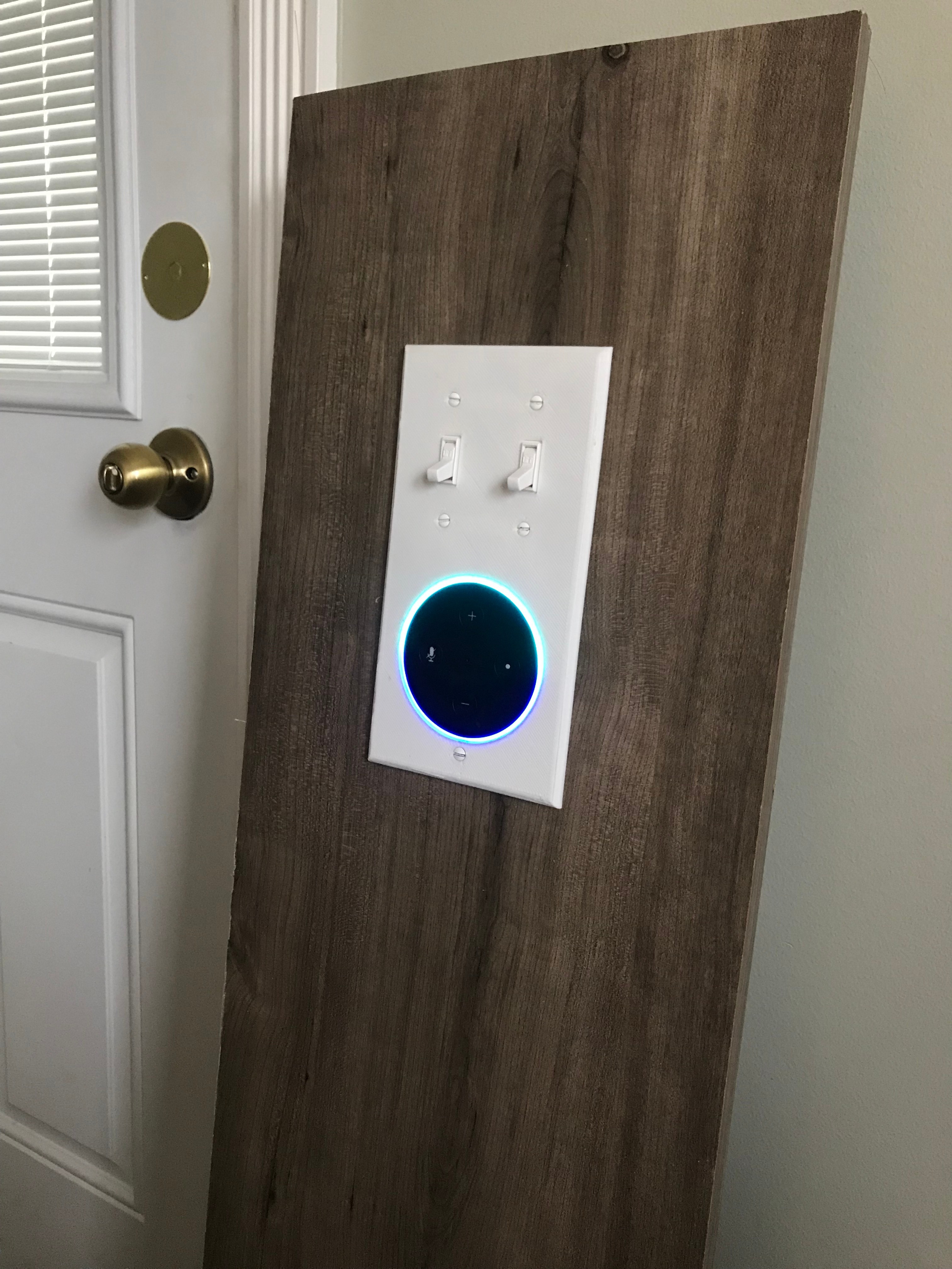 Smart Assistant Flush Mount Light Switch Box Assembly (Echo Dot 2nd Gen