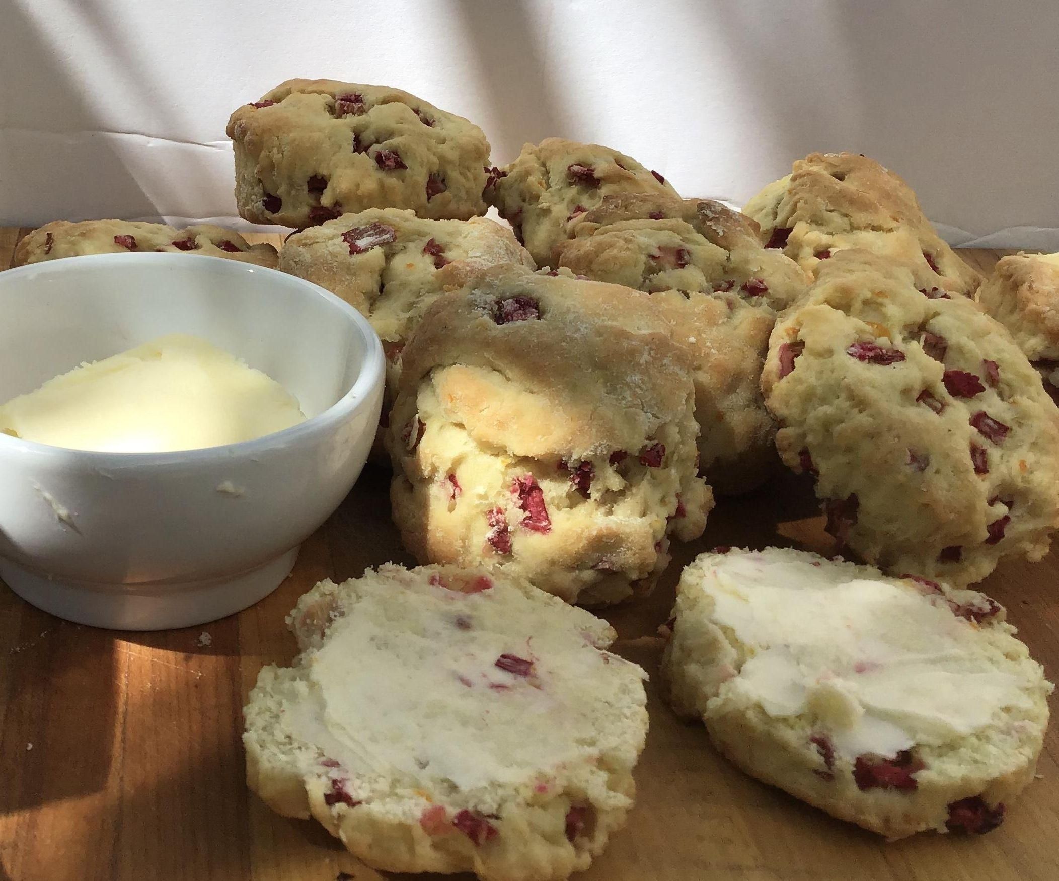 Rhubarb Scones 