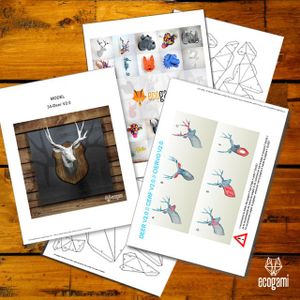 DIY Papercraft Deer PDF Template 6 Steps Instructables