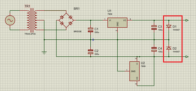 Connecting Output Diodes