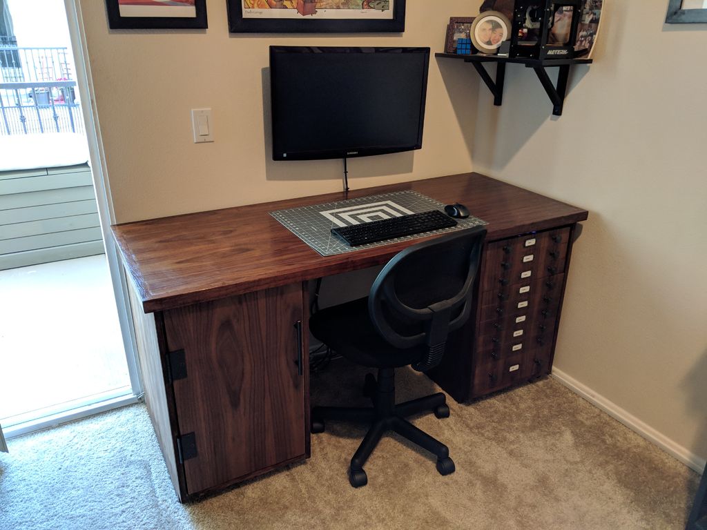 Convertible Standing Desk With Hidden Computer 10 Steps With