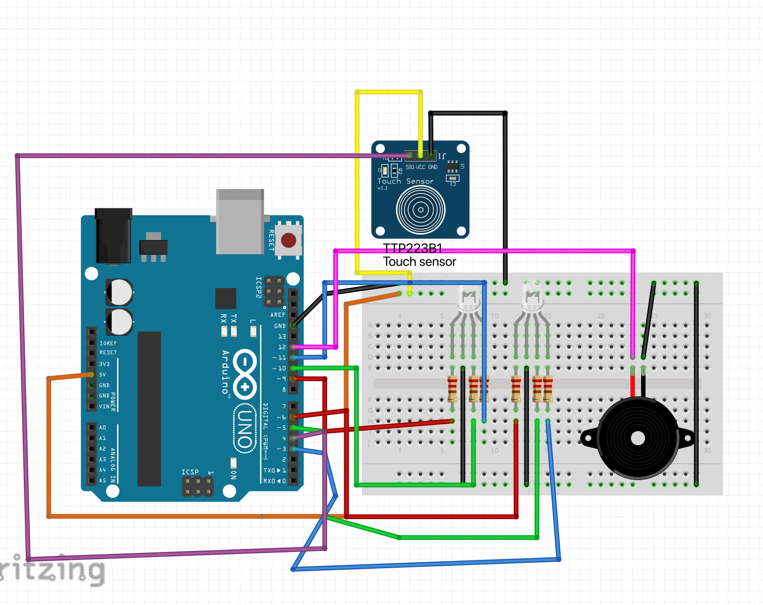 Touch Reactive Juke Box