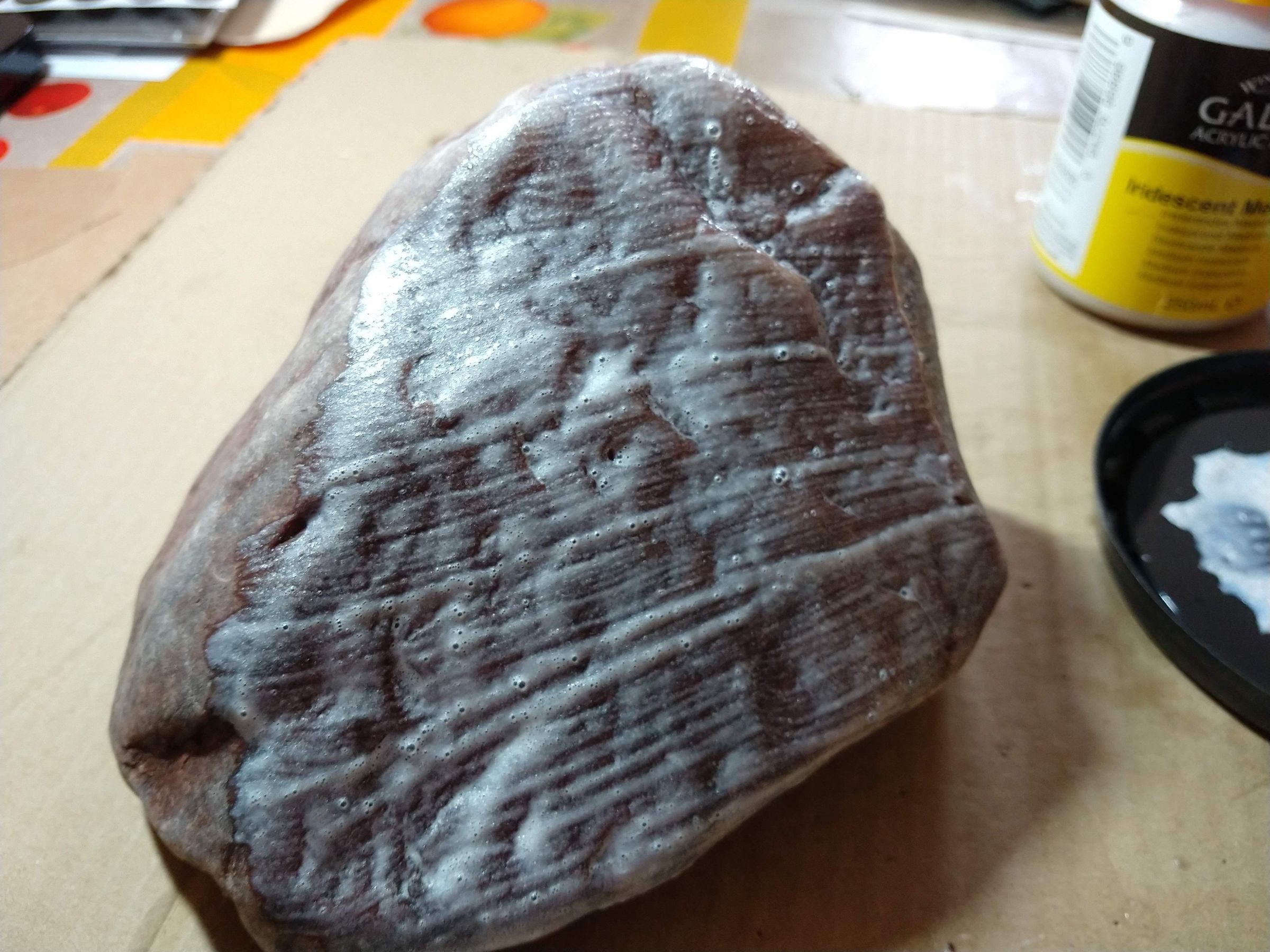 Iridescent Rock Door Stop 5 Steps Instructables