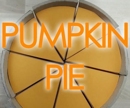 Thanksgiving Paper Pumpkin Pie