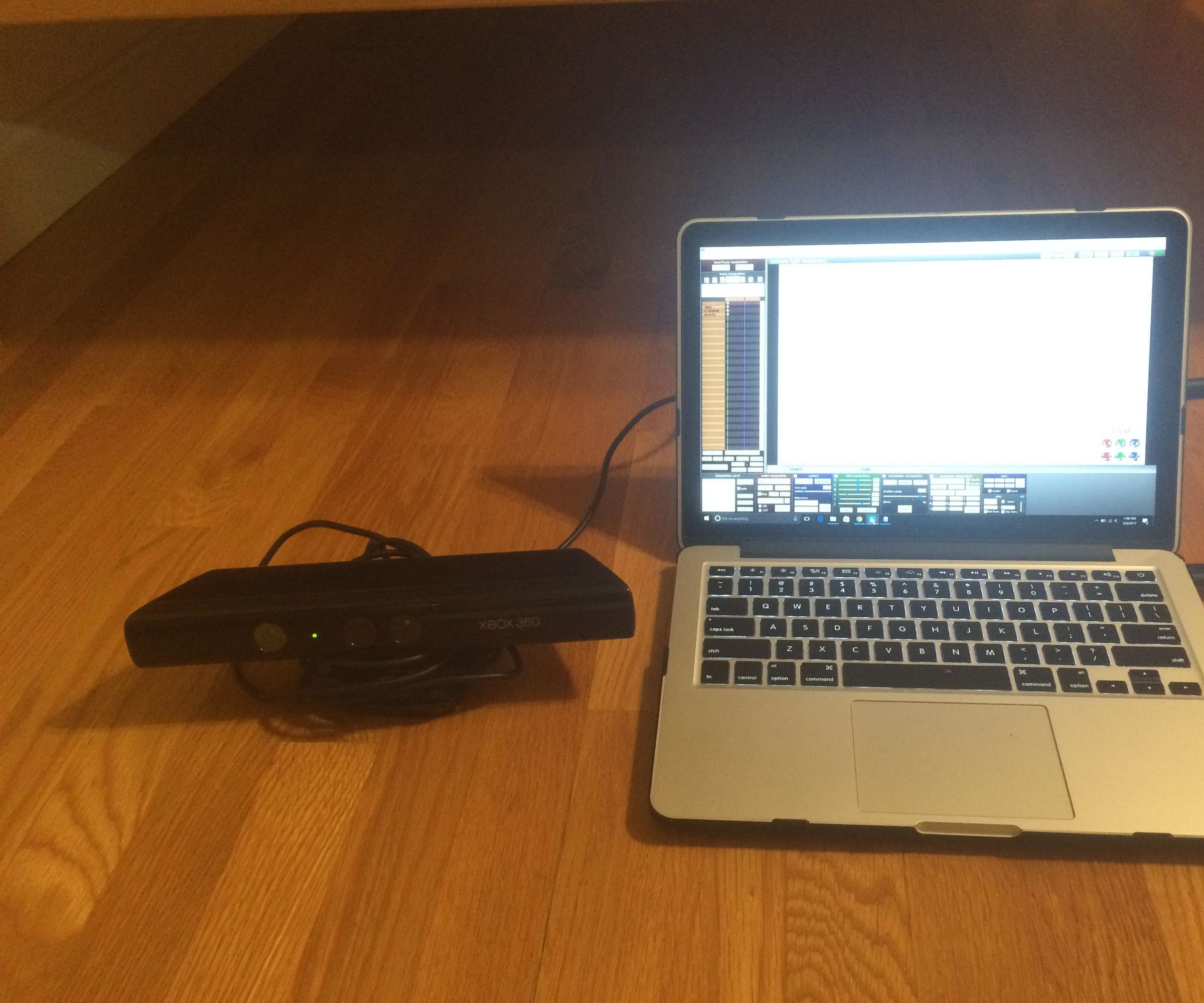 Kinect and Animation Rig Setup