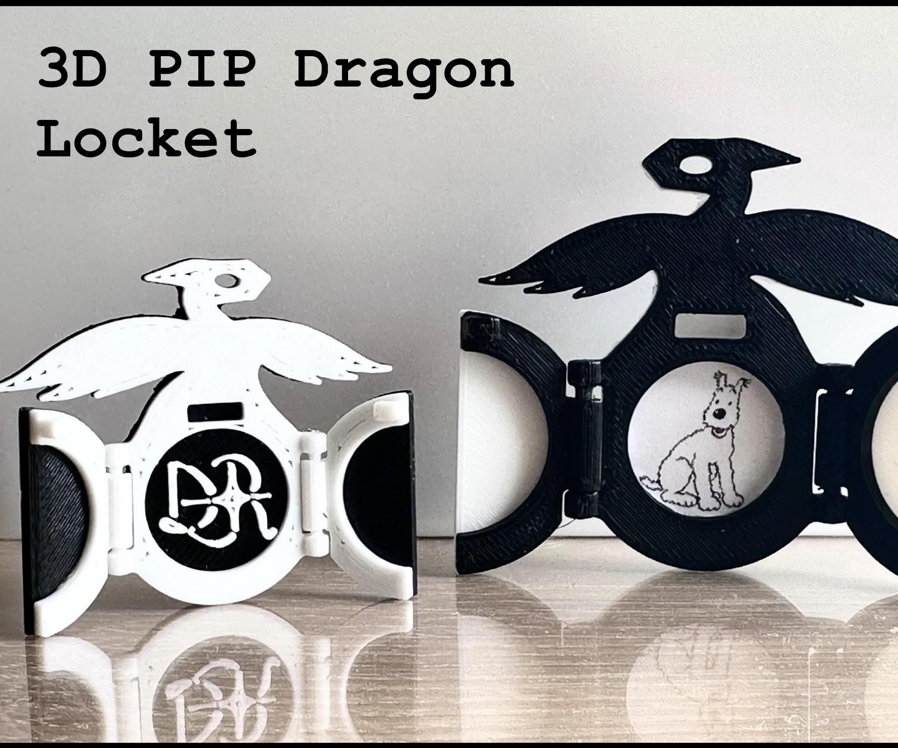 Print-in-Place Dragon Locket