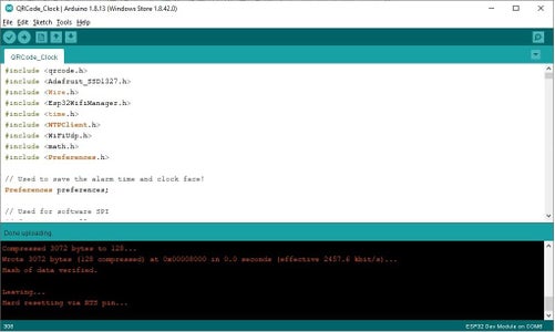 Install the Clock Sketch