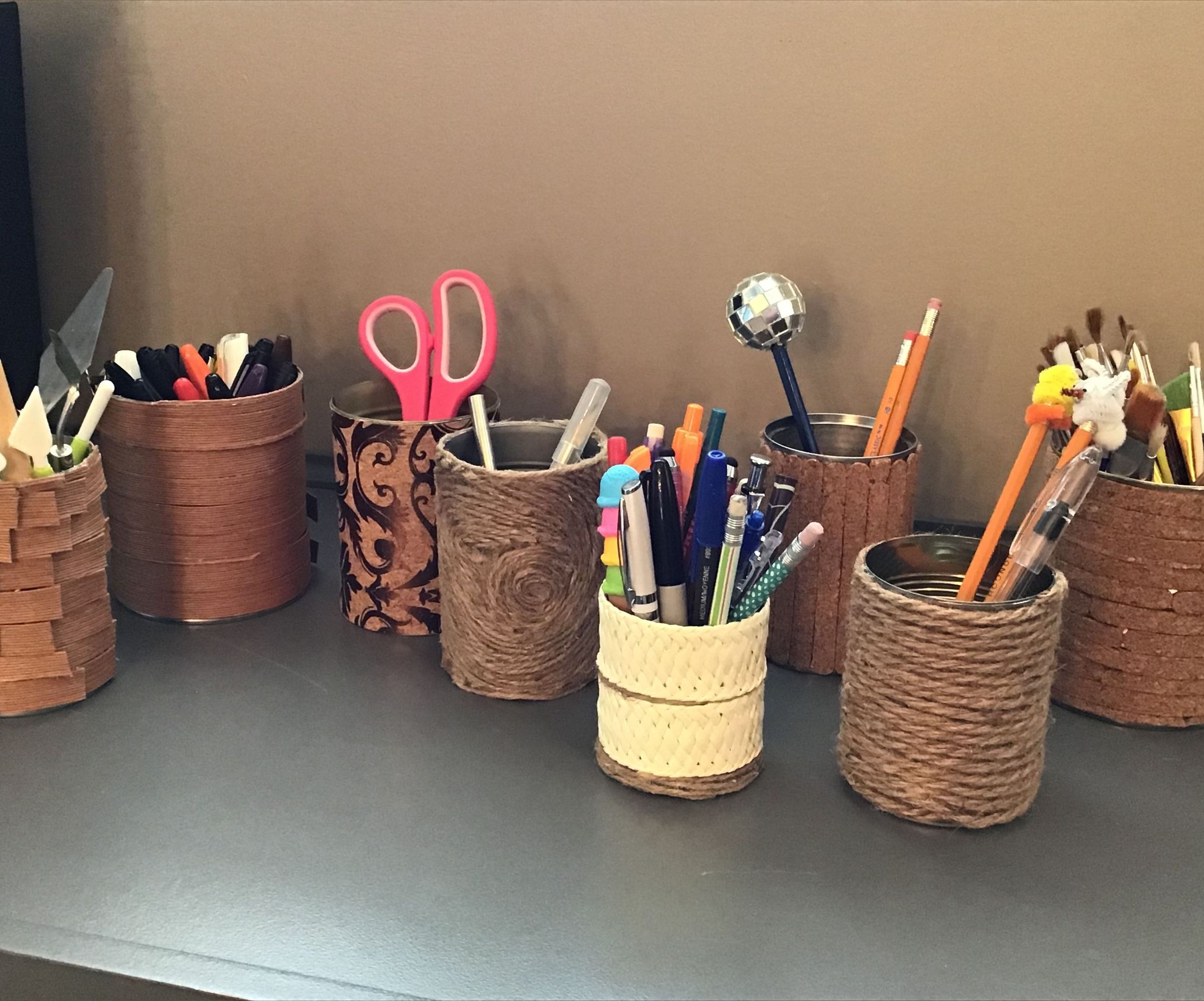 Upcycled Pen/Pencil Holder ....
