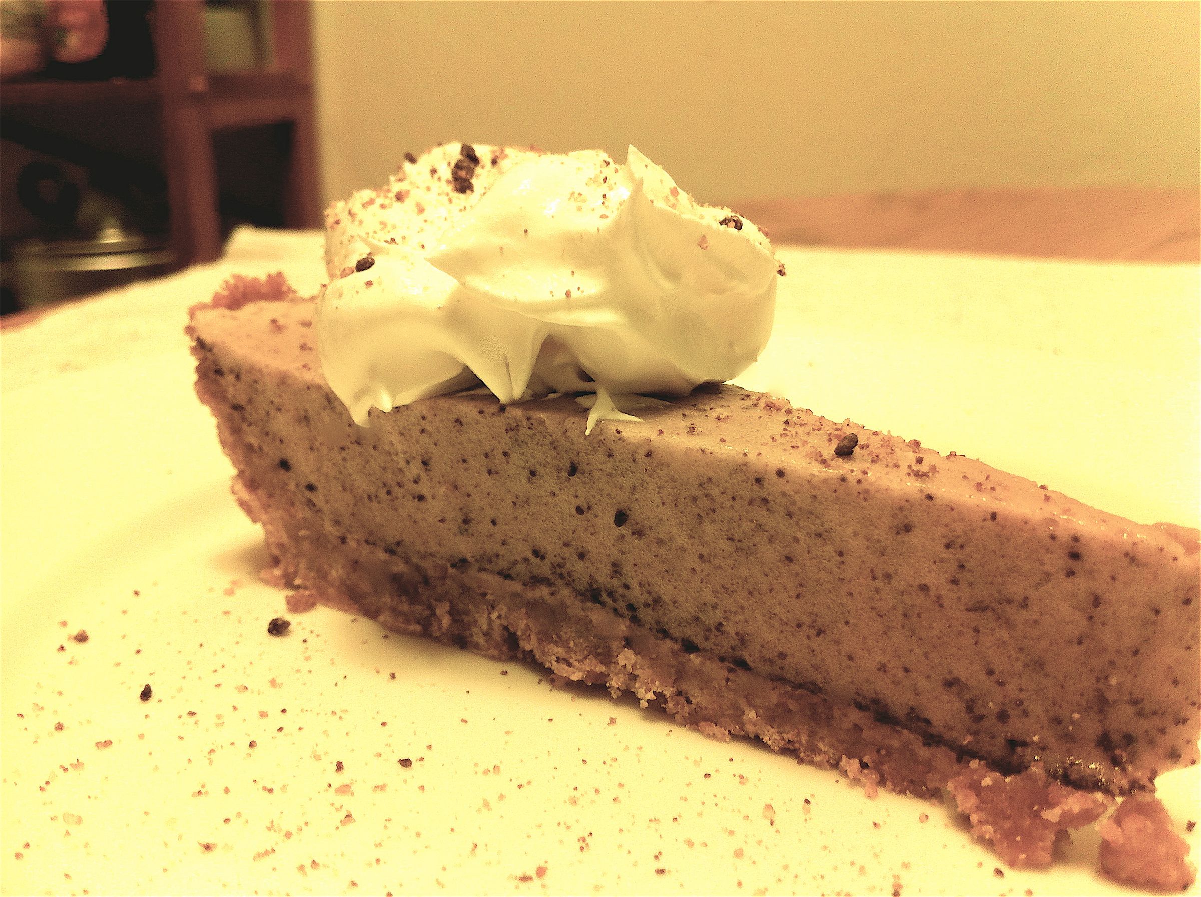 Freckled Chocolate Chiffon Pie