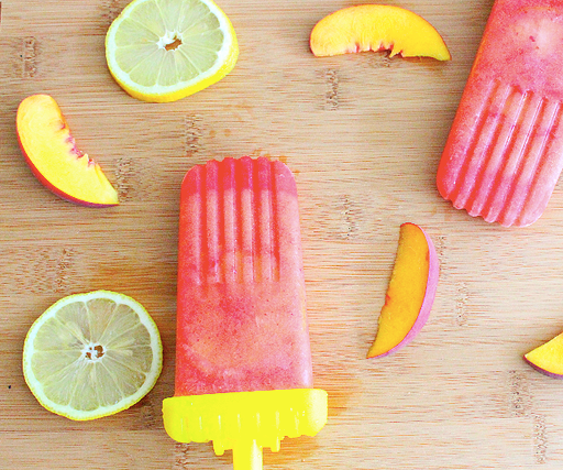 Peach Lemon Popsicles