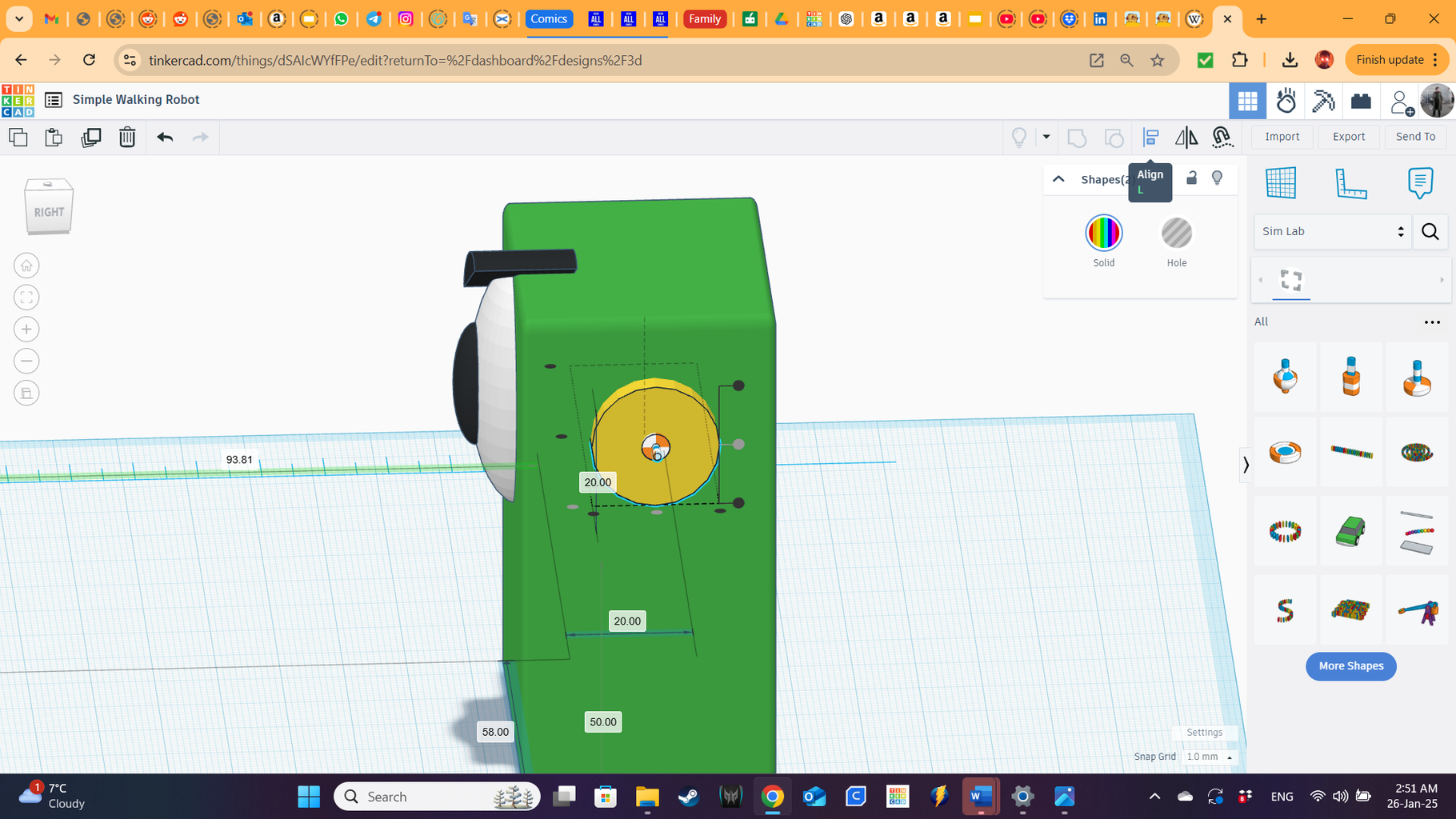 Tinkercad Robotics for School: SIMLAB KOMBAT! (virtual Walking Robots ...