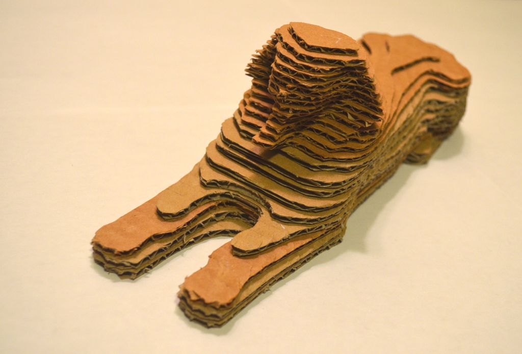 Cardboard Sphinx of Hatshepsut - 123D Make [hand-cut] : 11 Steps (with ...
