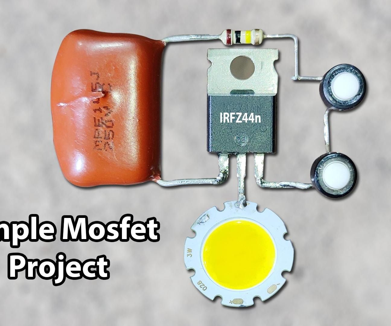 DIY Ideas With Mosfet - LED Brightness Controller With Push Switch || JLCPCB