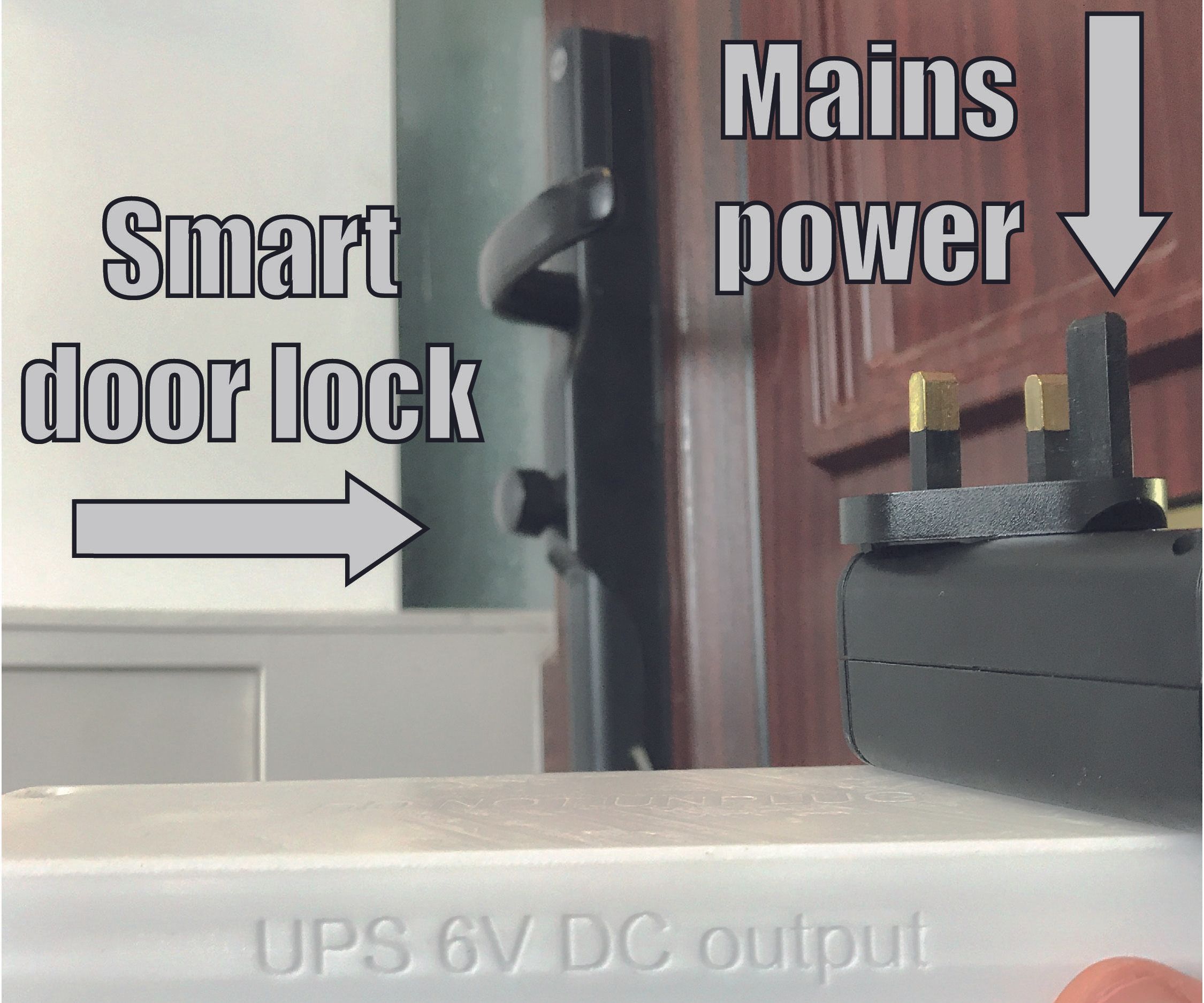 How to UPS Mains Power Any Battery Powered Smart Device (Yale Conexis L1 Door Lock)