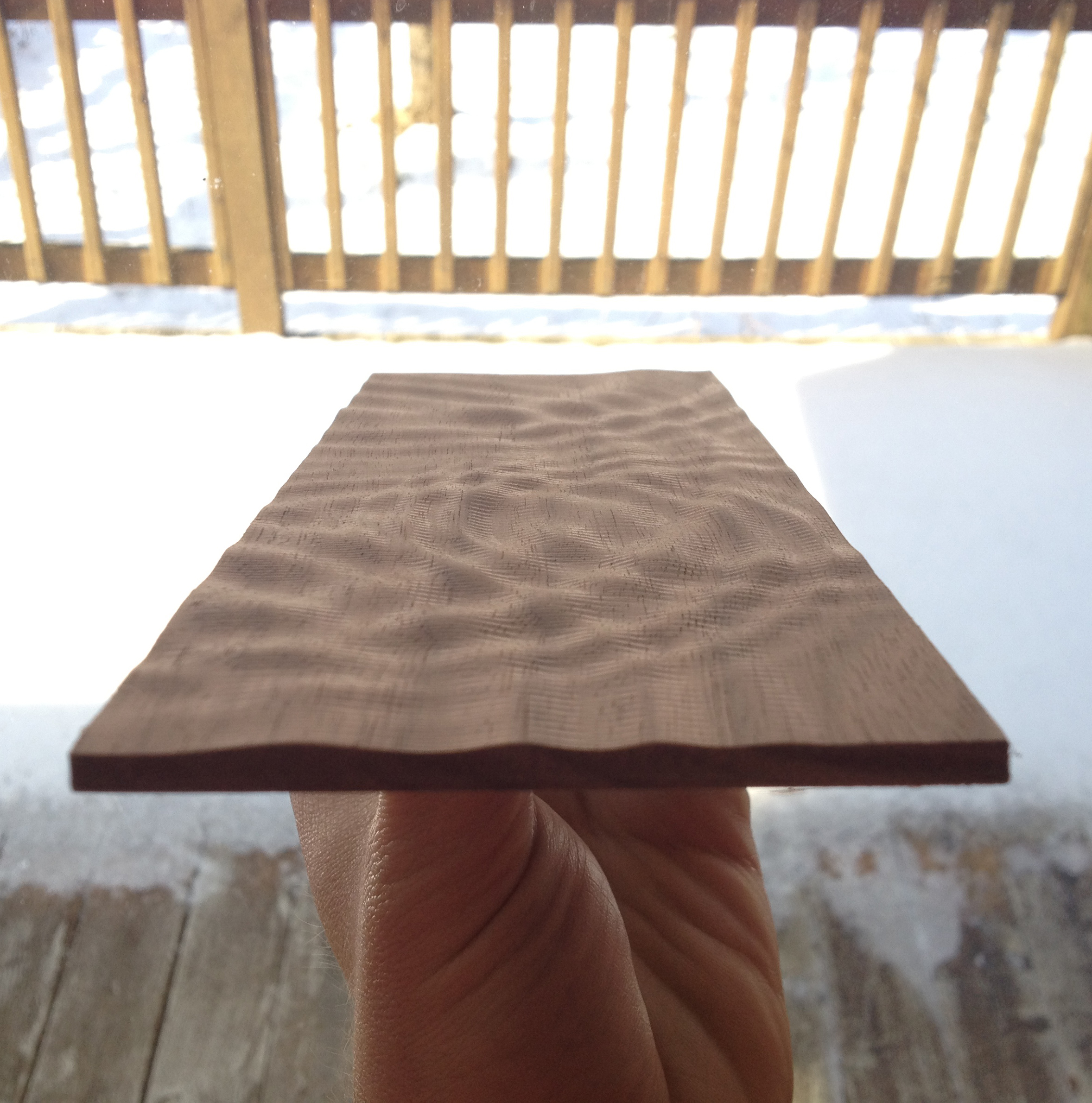 Simulating Water Drops on Wood