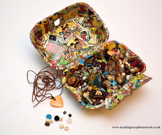Funky Egg Box Bead Storage
