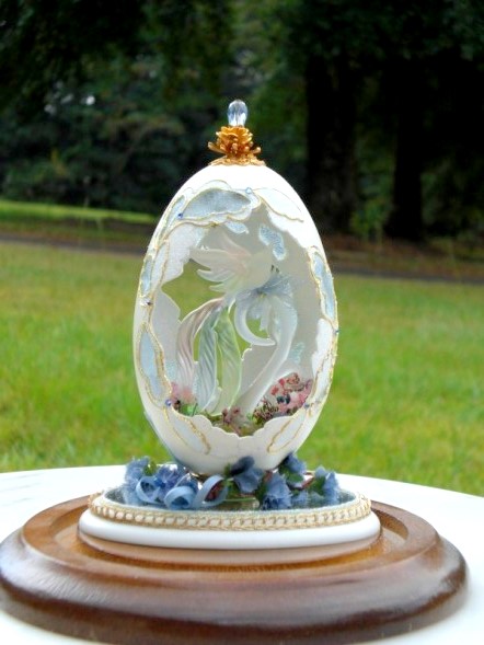 Paradise Bird Egg - Faberge' WannaBe