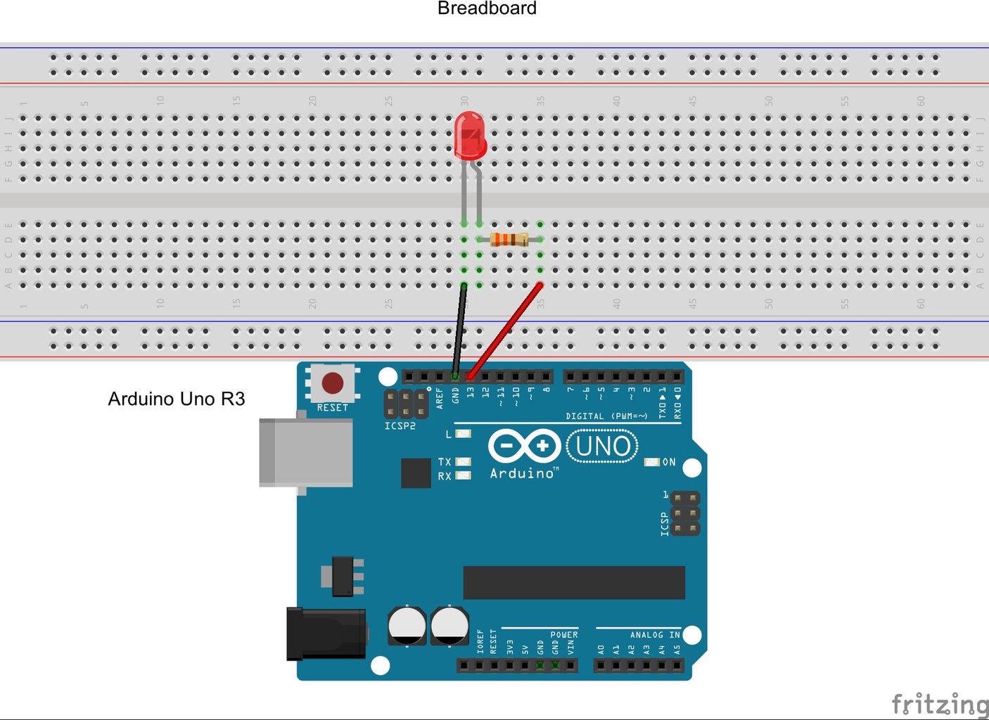 Arduino Tutorial 1. Blinking LED Part 1 : 5 Steps - Instructables