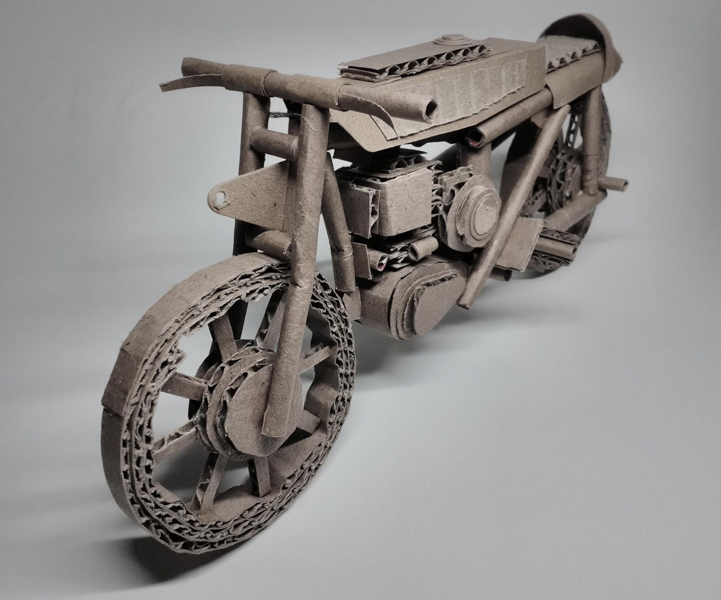 Cardboard Motercycle Replica 