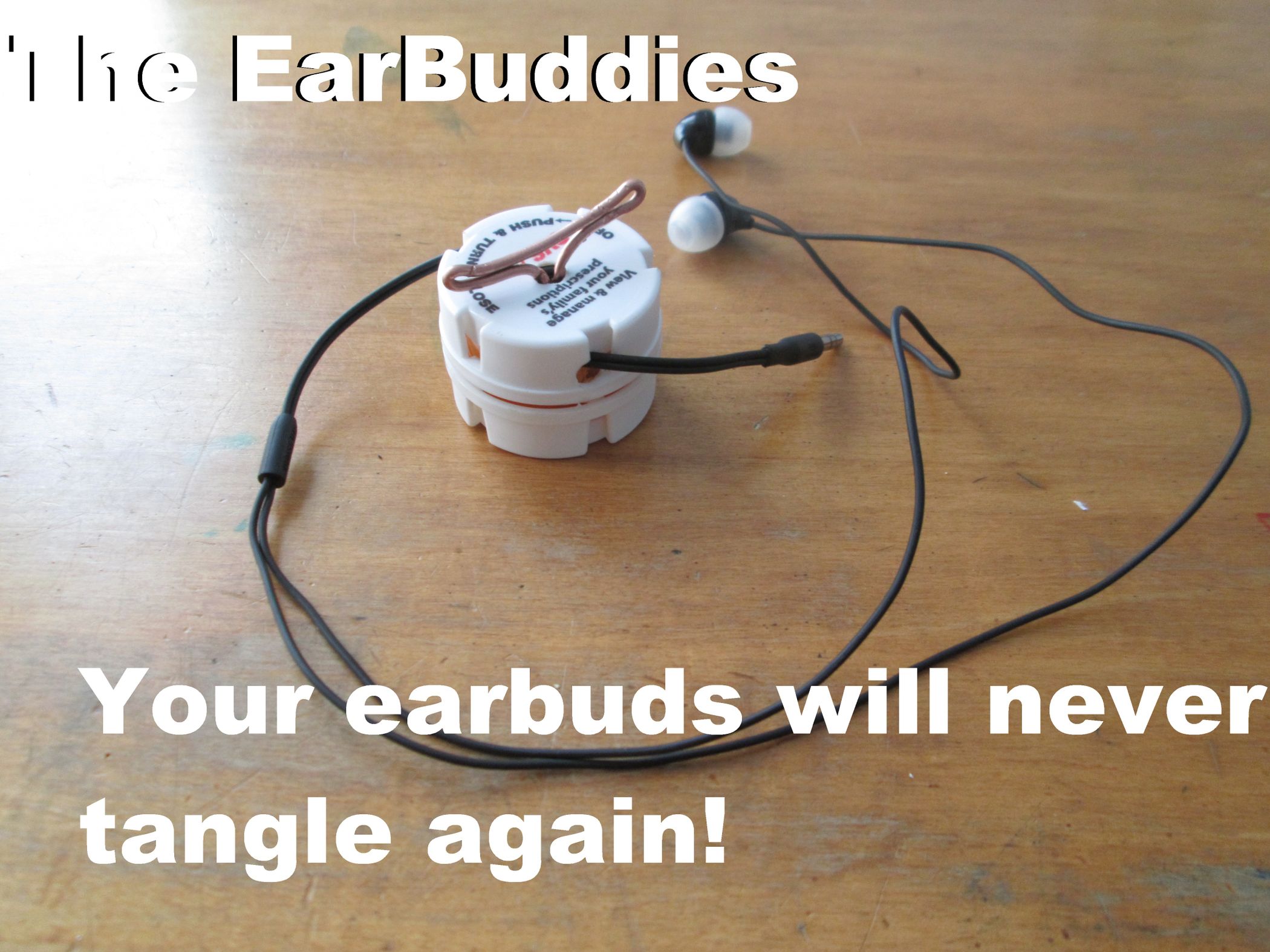 The EarBuddies Store Earbuds Without Tangling (With Stuff You Already