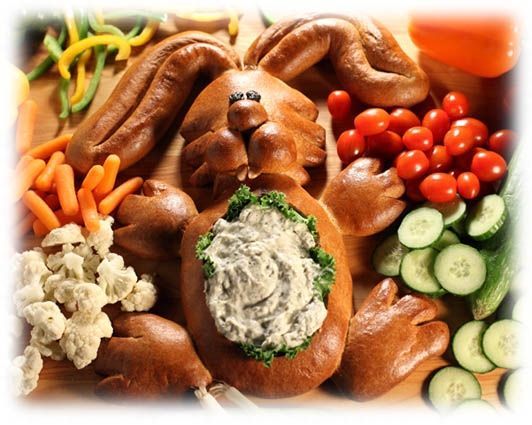 Veggie Rabbit Dip Bowl